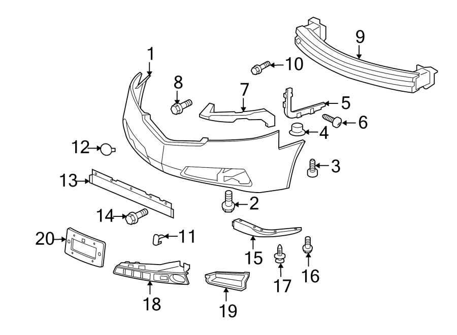 2FRONT BUMPER. BUMPER & COMPONENTS.https://images.simplepart.com/images/parts/motor/fullsize/4818010.png