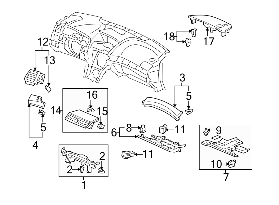 11Instrument panel components.https://images.simplepart.com/images/parts/motor/fullsize/4818325.png