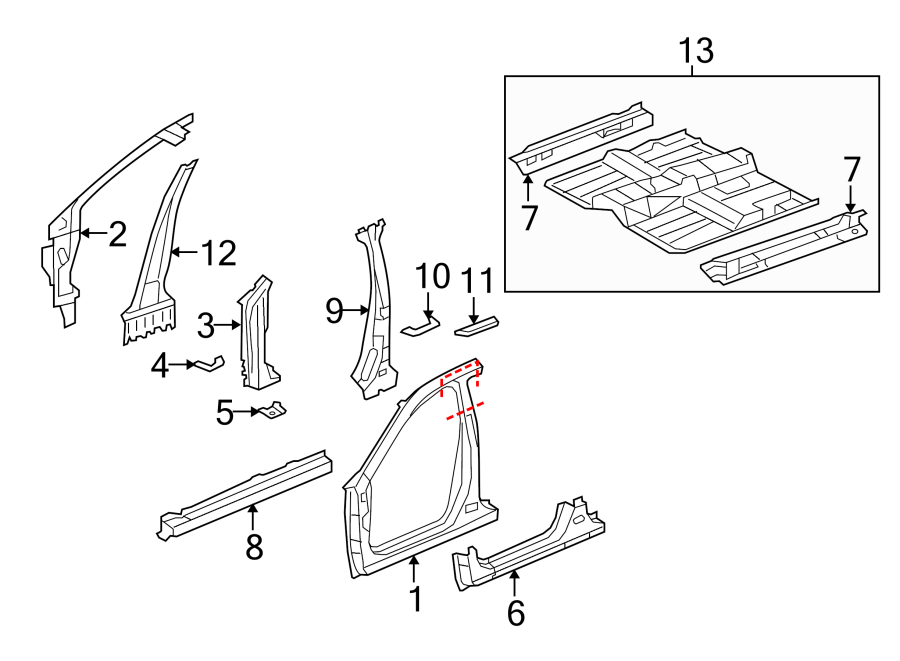 12PILLARS. ROCKER & FLOOR.https://images.simplepart.com/images/parts/motor/fullsize/4818415.png