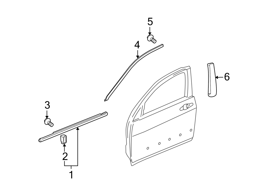 4FRONT DOOR. EXTERIOR TRIM.https://images.simplepart.com/images/parts/motor/fullsize/4818435.png