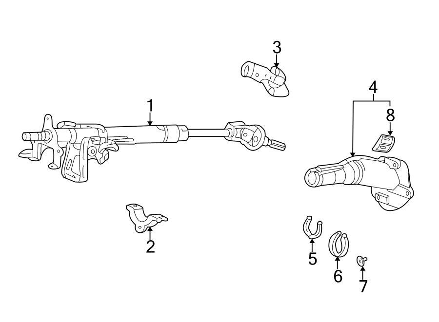 STEERING COLUMN ASSEMBLY.