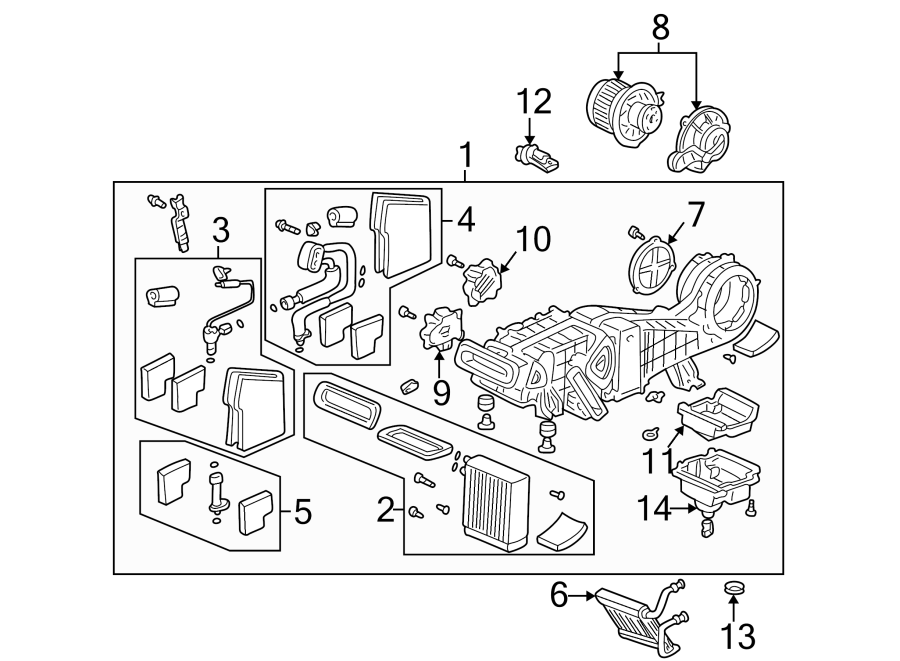 5AIR CONDITIONER & HEATER. EVAPORATOR & HEATER COMPONENTS.https://images.simplepart.com/images/parts/motor/fullsize/4821090.png