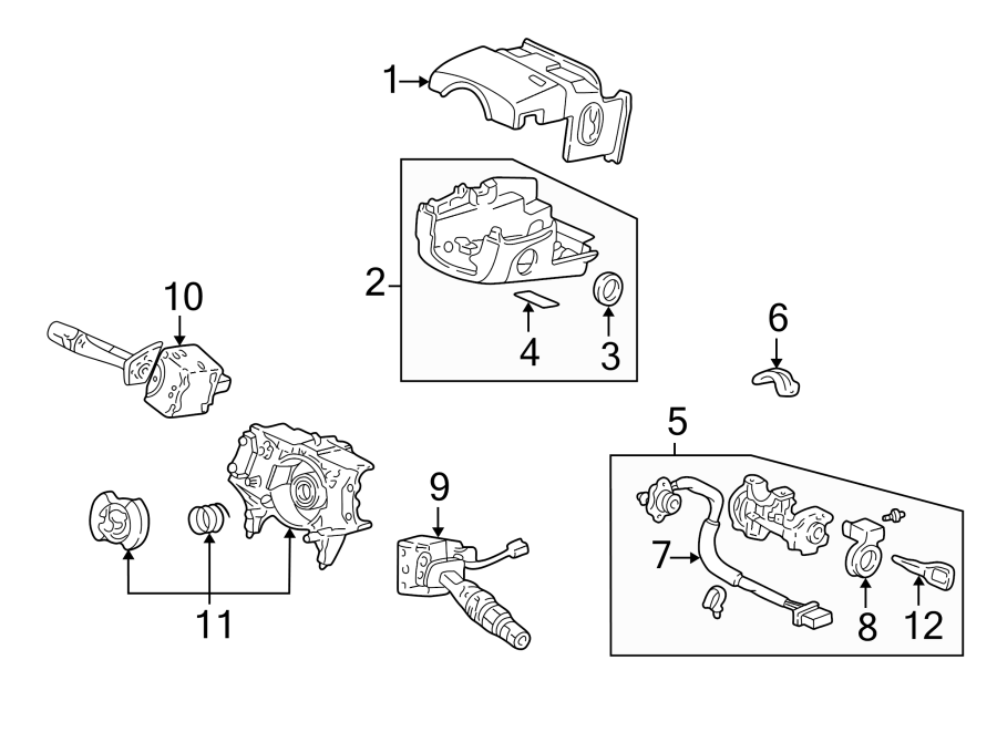 10STEERING COLUMN. SHROUD. SWITCHES & LEVERS.https://images.simplepart.com/images/parts/motor/fullsize/4821255.png