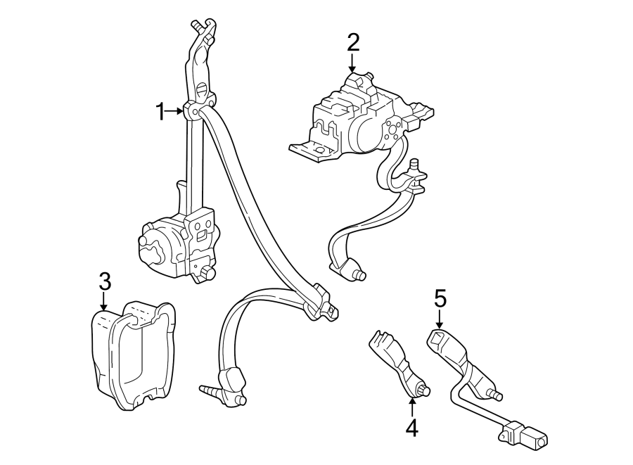 RESTRAINT SYSTEMS. REAR SEAT BELTS.