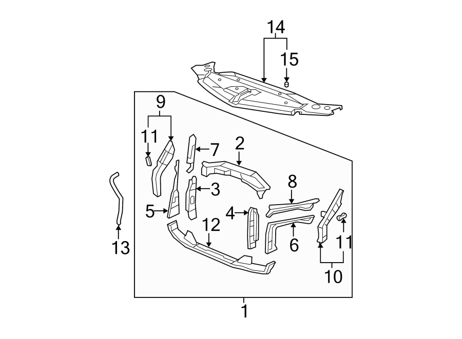 14RADIATOR SUPPORT.https://images.simplepart.com/images/parts/motor/fullsize/4822030.png