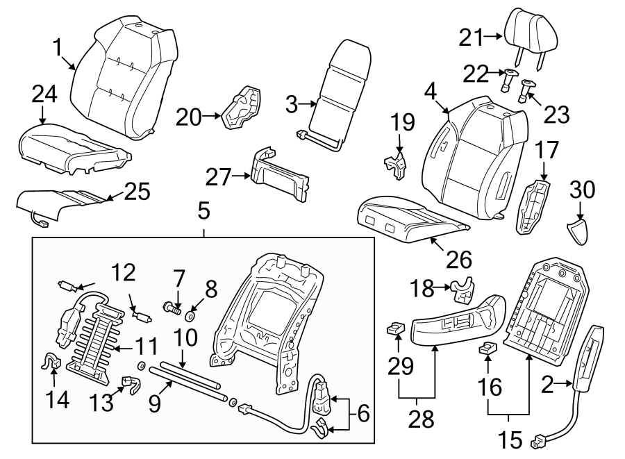 19SEATS & TRACKS. DRIVER SEAT COMPONENTS.https://images.simplepart.com/images/parts/motor/fullsize/4822375.png