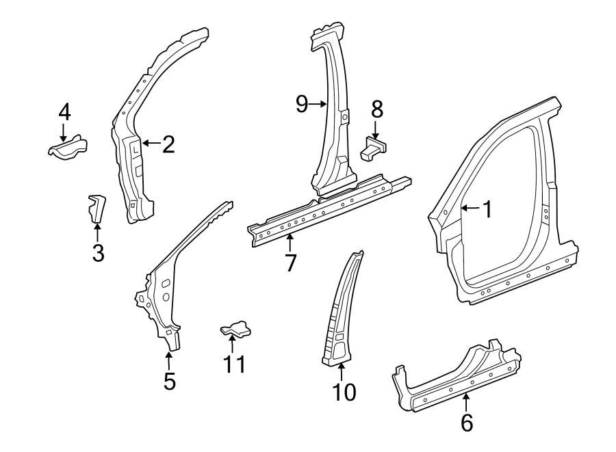 9PILLARS. ROCKER & FLOOR. APERTURE PANEL. CENTER PILLAR. HINGE PILLAR.https://images.simplepart.com/images/parts/motor/fullsize/4822440.png