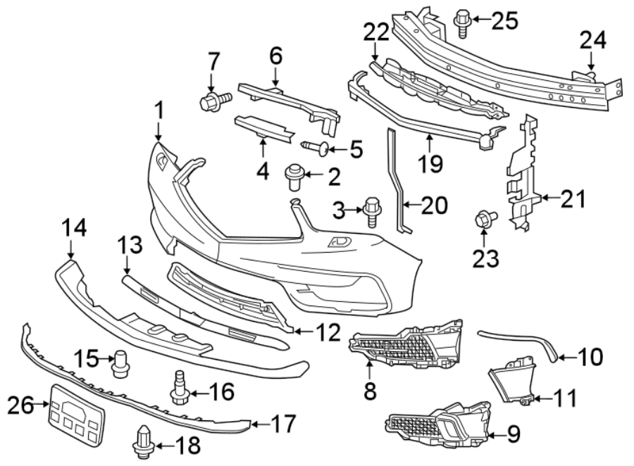 21FRONT BUMPER. BUMPER & COMPONENTS.https://images.simplepart.com/images/parts/motor/fullsize/4823007.png