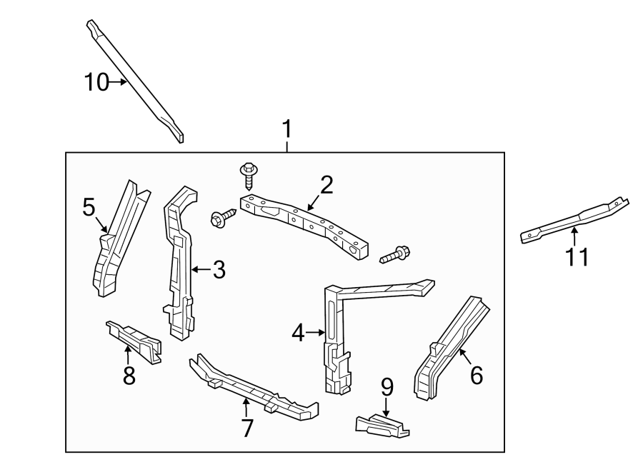 RADIATOR SUPPORT.