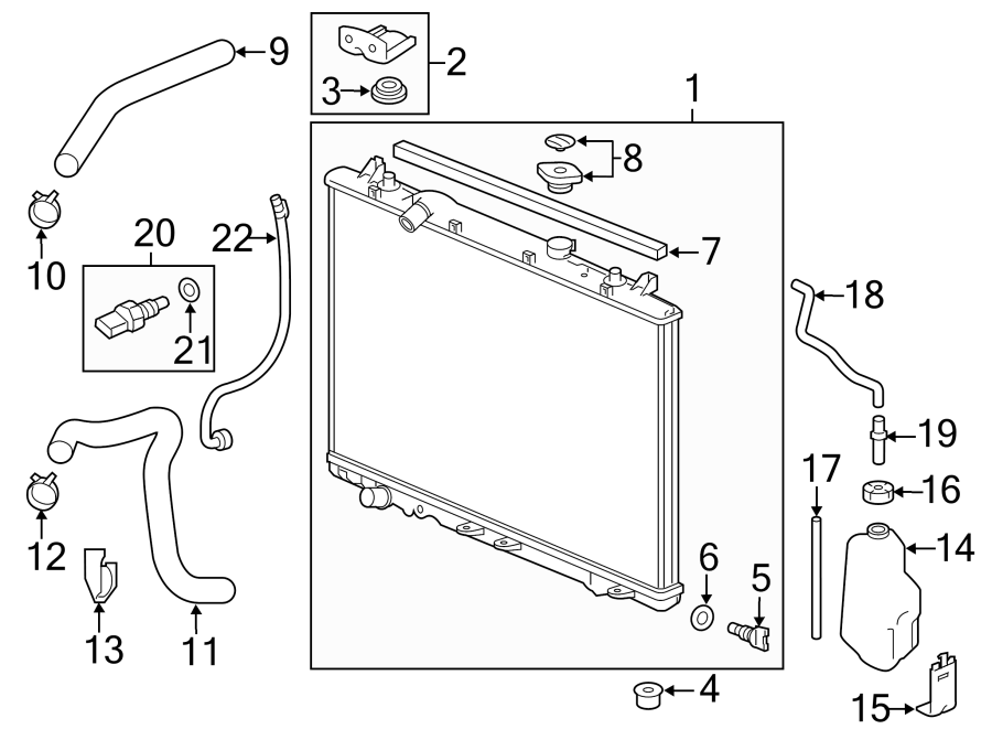 RADIATOR & COMPONENTS.