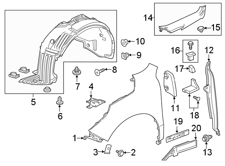 19EXTERIOR TRIM. FENDER & COMPONENTS.https://images.simplepart.com/images/parts/motor/fullsize/4823082.png