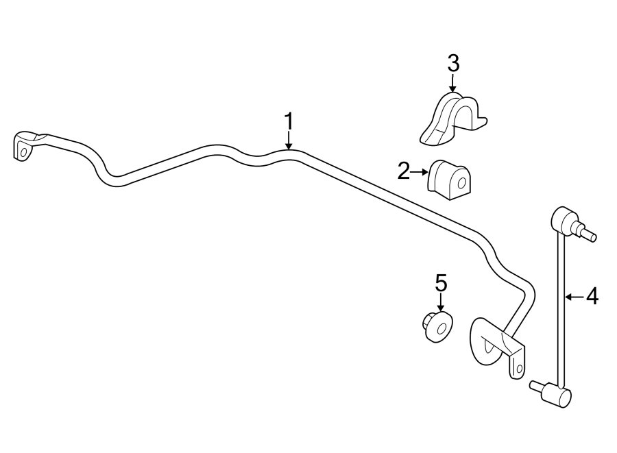 FRONT SUSPENSION. STABILIZER BAR & COMPONENTS.