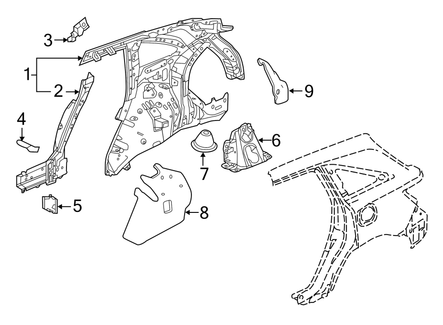 7QUARTER PANEL. INNER STRUCTURE.https://images.simplepart.com/images/parts/motor/fullsize/4823530.png