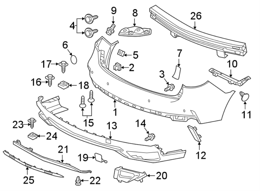 3REAR BUMPER. BUMPER & COMPONENTS.https://images.simplepart.com/images/parts/motor/fullsize/4823675.png