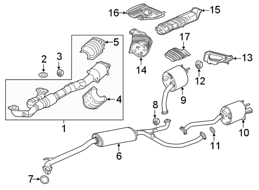 16EXHAUST SYSTEM. EXHAUST COMPONENTS.https://images.simplepart.com/images/parts/motor/fullsize/4823695.png