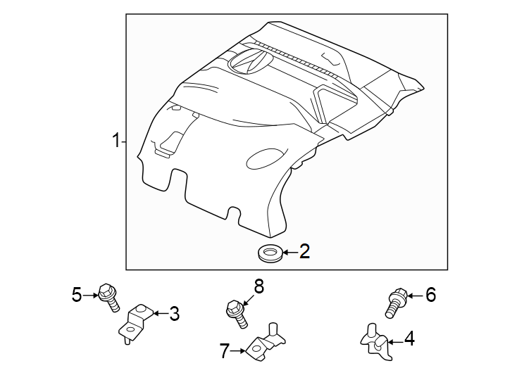 5Engine / transaxle. Engine appearance cover.https://images.simplepart.com/images/parts/motor/fullsize/4824179.png