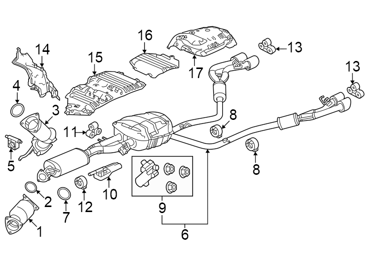 11Exhaust system. Exhaust components.https://images.simplepart.com/images/parts/motor/fullsize/4824184.png