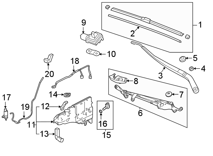 4Windshield. Wiper & washer components.https://images.simplepart.com/images/parts/motor/fullsize/4824255.png