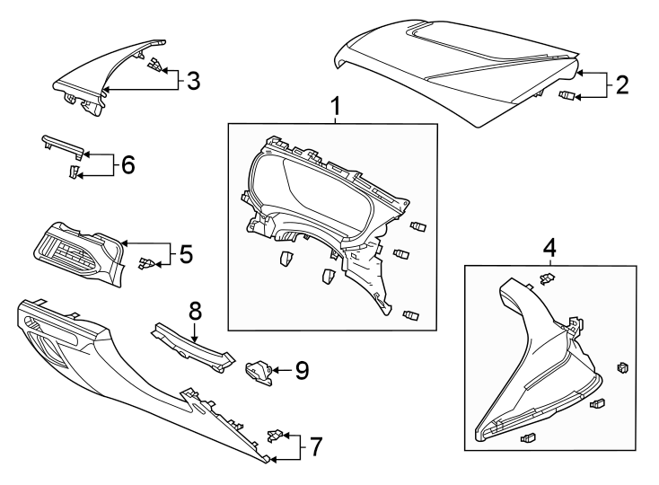 1Instrument panel components.https://images.simplepart.com/images/parts/motor/fullsize/4824275.png