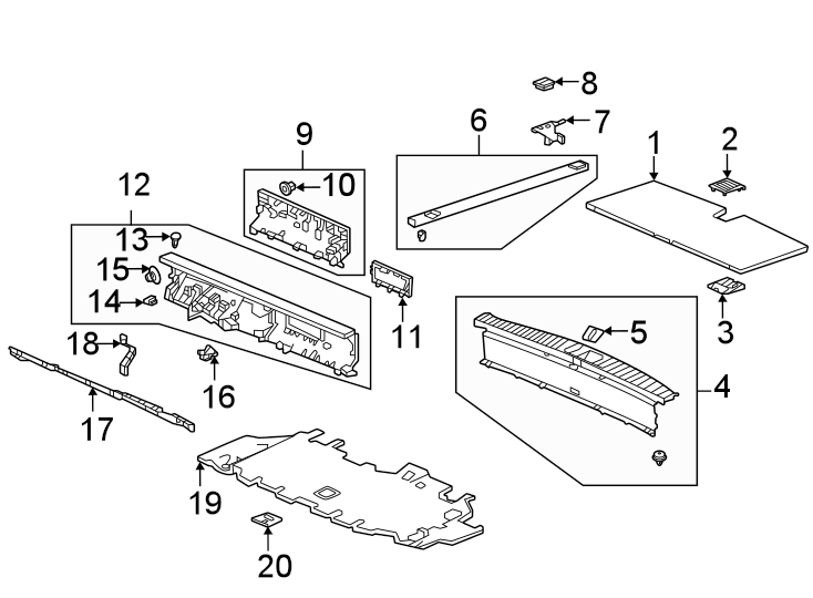 16Rear body & floor. Interior trim.https://images.simplepart.com/images/parts/motor/fullsize/4824600.png