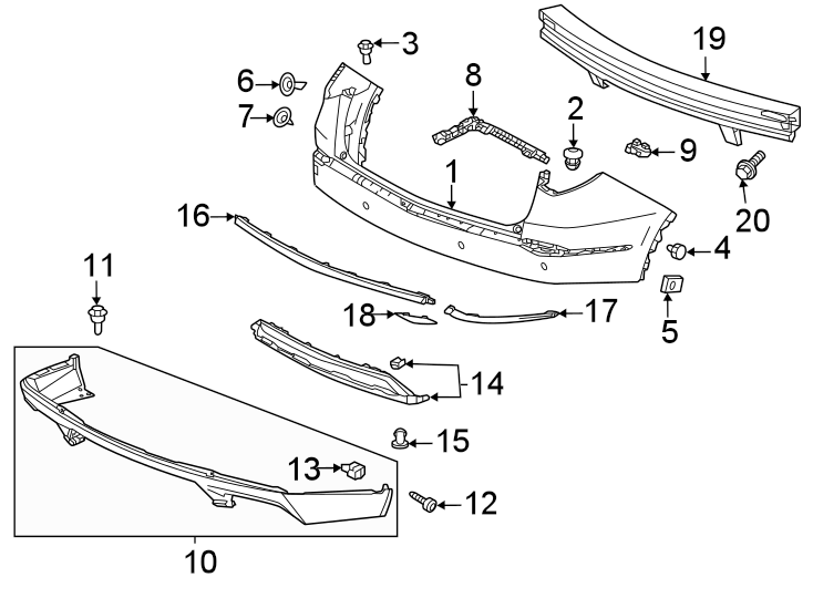 7Rear bumper. Bumper & components.https://images.simplepart.com/images/parts/motor/fullsize/4824655.png