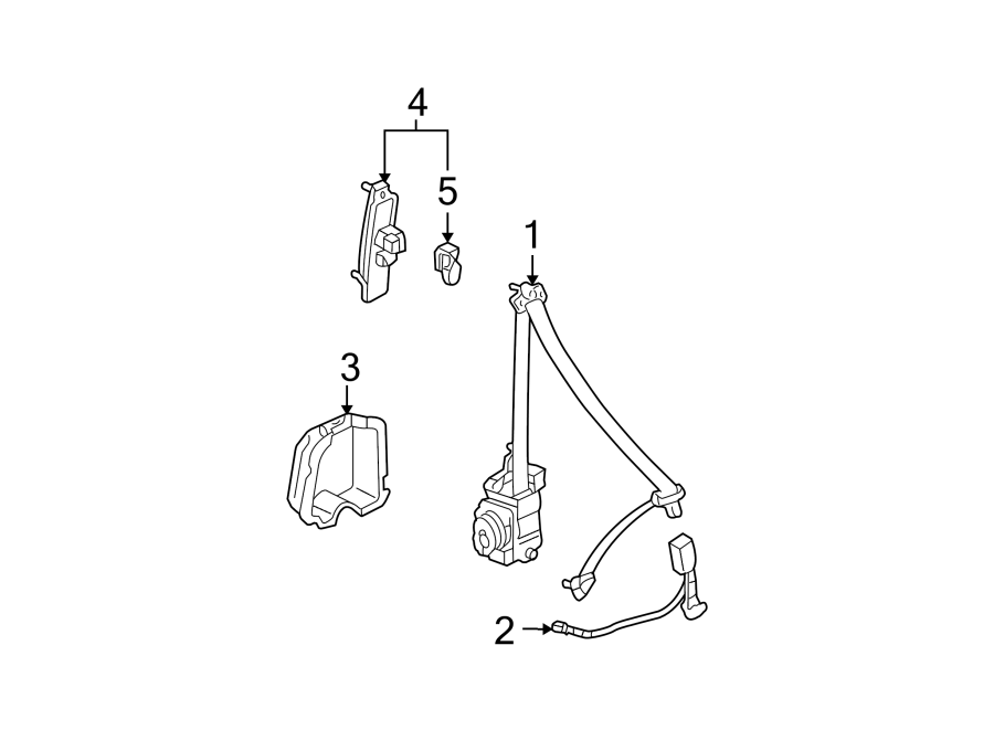 RESTRAINT SYSTEMS. FRONT SEAT BELTS.