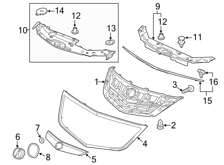 14GRILLE & COMPONENTS.https://images.simplepart.com/images/parts/motor/fullsize/4831017.png