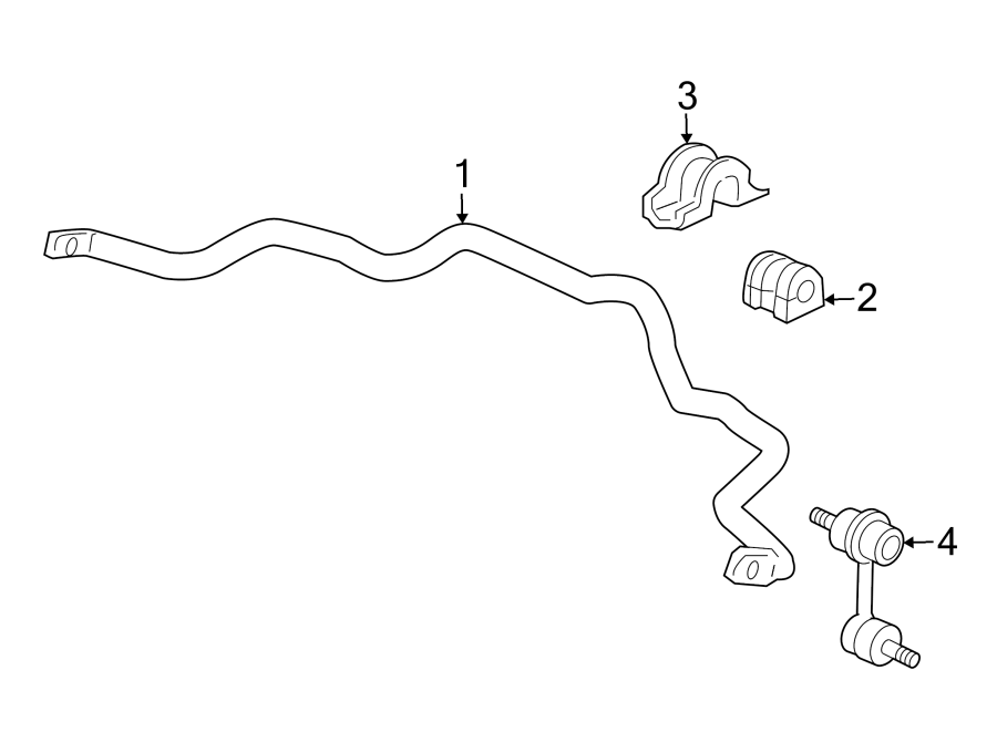 FRONT SUSPENSION. STABILIZER BAR & COMPONENTS.