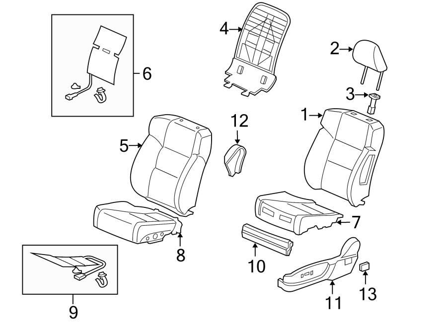 3SEATS & TRACKS. FRONT SEAT COMPONENTS.https://images.simplepart.com/images/parts/motor/fullsize/4831320.png