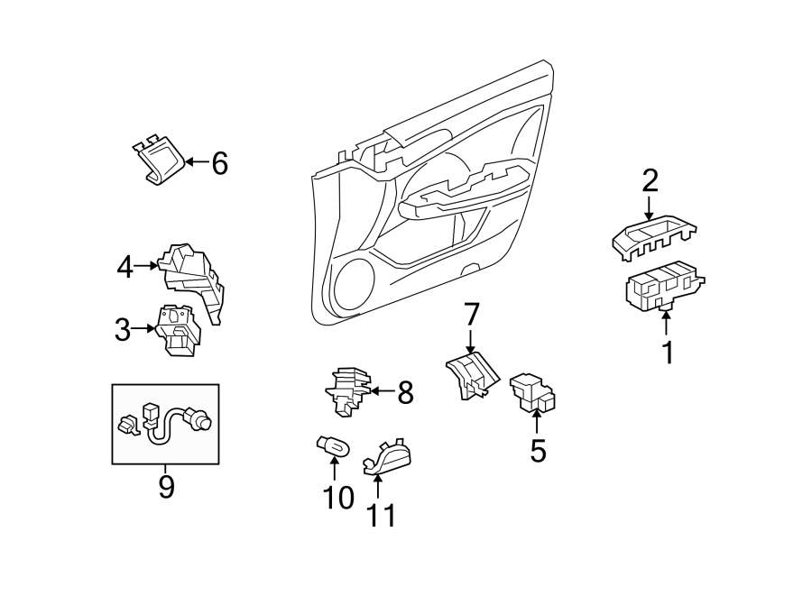 11FRONT DOOR. INTERIOR TRIM.https://images.simplepart.com/images/parts/motor/fullsize/4831400.png