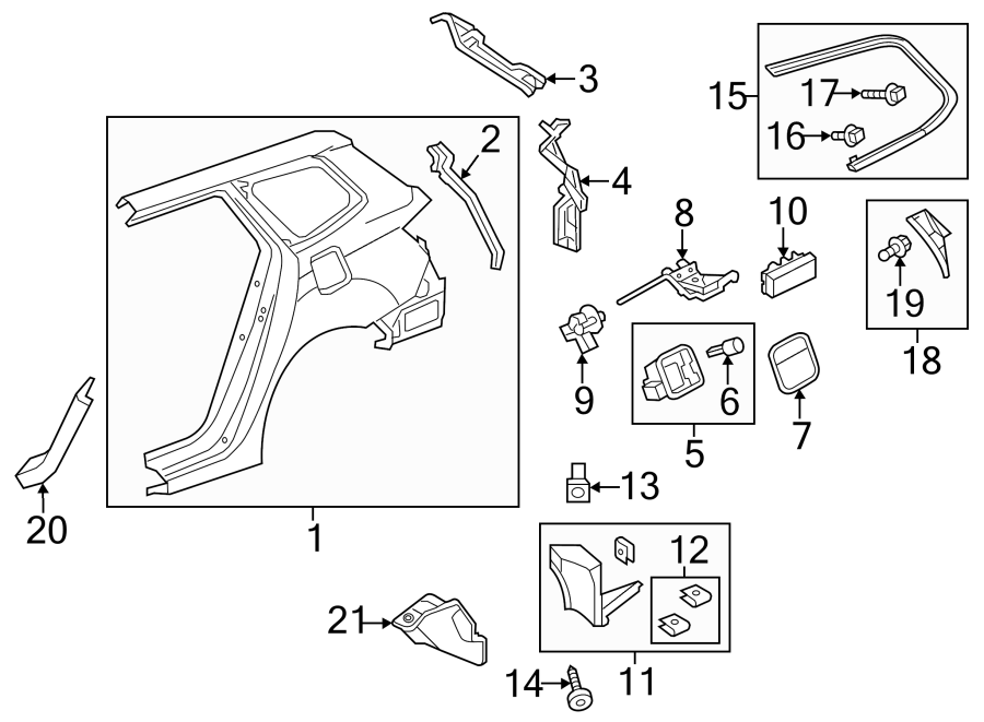 16EXTERIOR TRIM. QUARTER PANEL & COMPONENTS.https://images.simplepart.com/images/parts/motor/fullsize/4831437.png