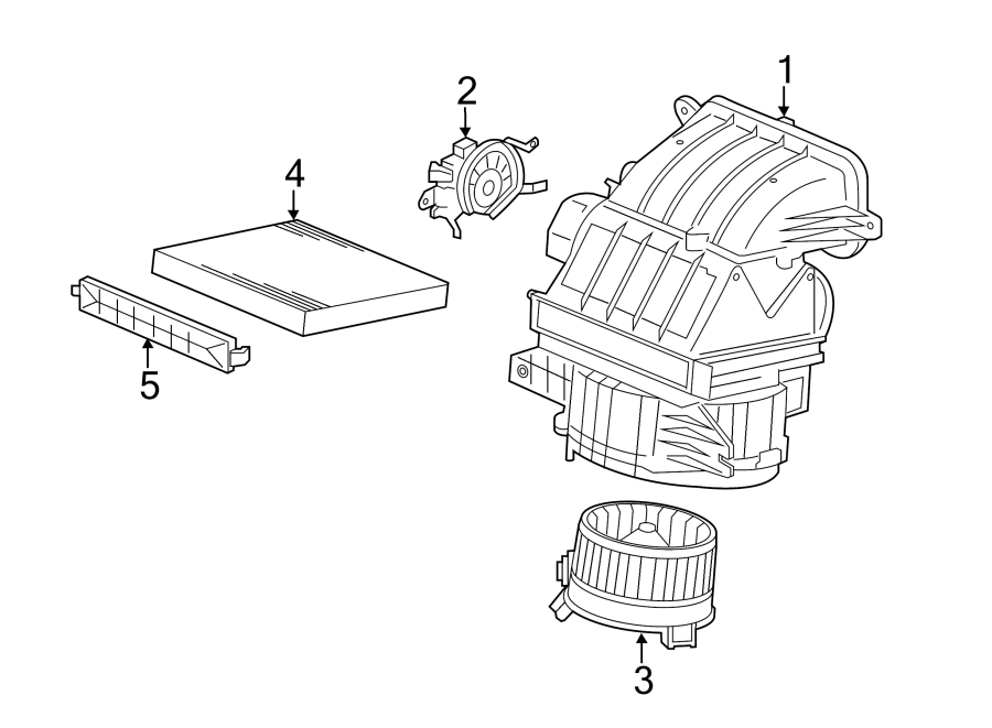 AIR CONDITIONER & HEATER. BLOWER MOTOR & FAN.