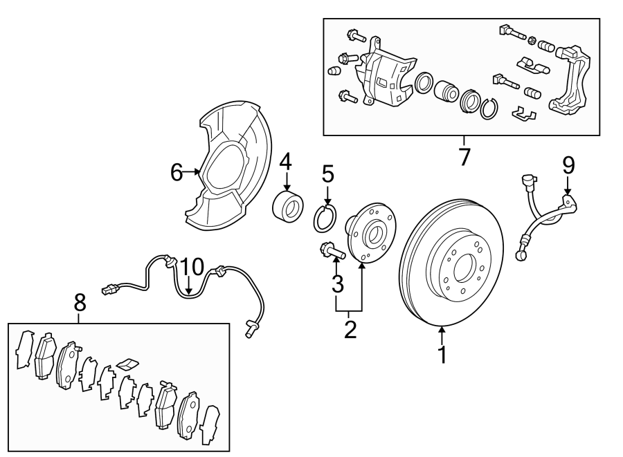 1FRONT SUSPENSION. BRAKE COMPONENTS.https://images.simplepart.com/images/parts/motor/fullsize/4832380.png