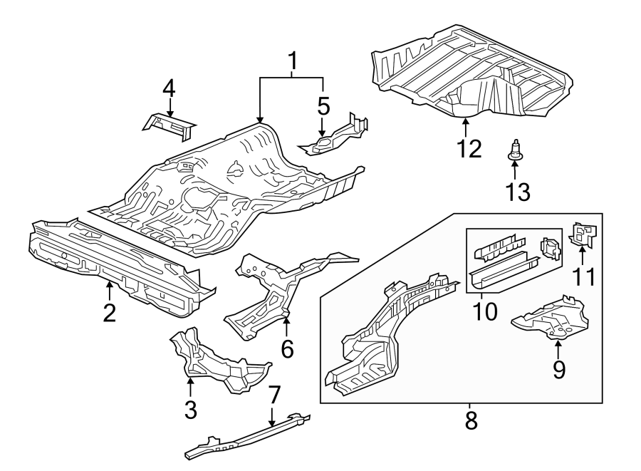 11Rear body & floor. Floor & rails.https://images.simplepart.com/images/parts/motor/fullsize/4832745.png