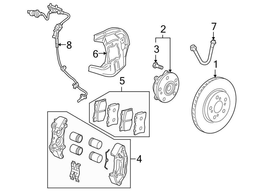 2FRONT SUSPENSION. BRAKE COMPONENTS.https://images.simplepart.com/images/parts/motor/fullsize/4835230.png