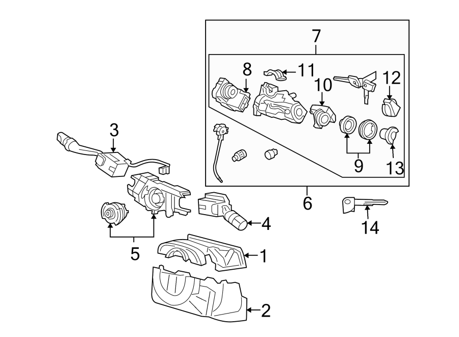 7STEERING COLUMN. SHROUD. SWITCHES & LEVERS.https://images.simplepart.com/images/parts/motor/fullsize/4835275.png