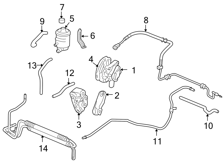 STEERING GEAR & LINKAGE. PUMP & HOSES.