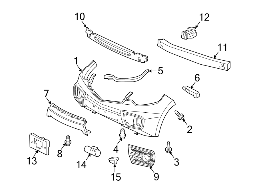 3FRONT BUMPER. BUMPER & COMPONENTS.https://images.simplepart.com/images/parts/motor/fullsize/4840012.png