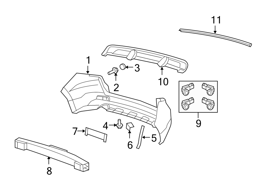 3REAR BUMPER. BUMPER & COMPONENTS.https://images.simplepart.com/images/parts/motor/fullsize/4840575.png