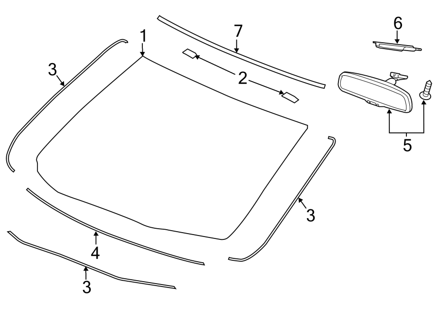 6WINDSHIELD. GLASS. REVEAL MOLDINGS.https://images.simplepart.com/images/parts/motor/fullsize/4841255.png