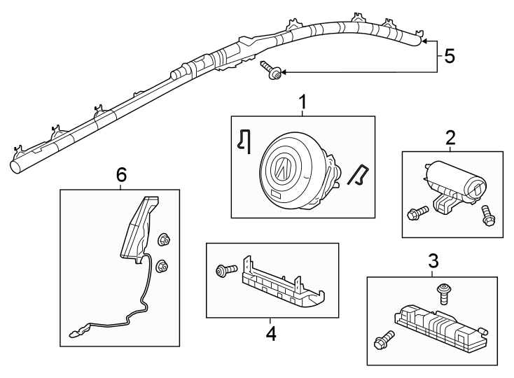 4RESTRAINT SYSTEMS. AIR BAG COMPONENTS.https://images.simplepart.com/images/parts/motor/fullsize/4842315.png