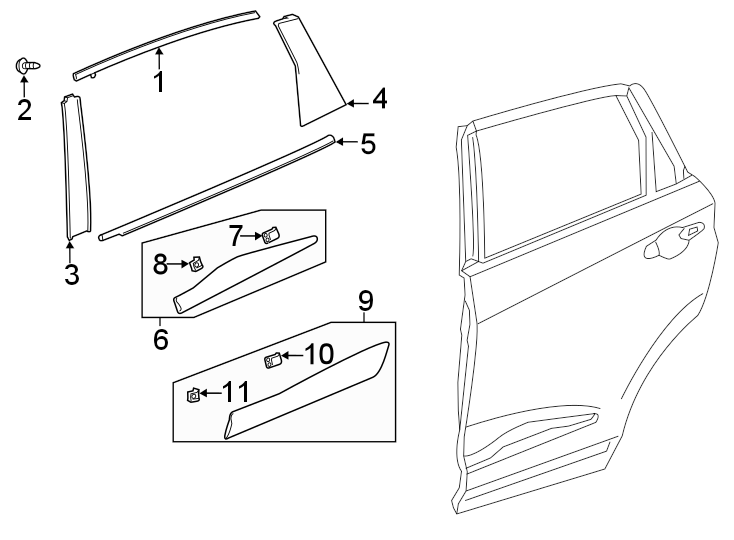 3REAR DOOR. EXTERIOR TRIM.https://images.simplepart.com/images/parts/motor/fullsize/4842435.png