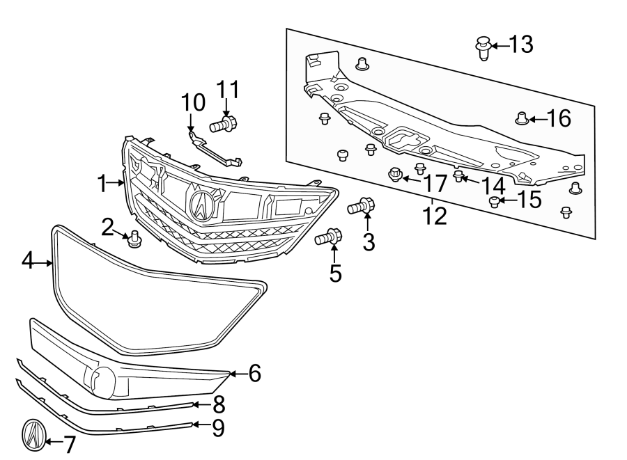 17GRILLE & COMPONENTS.https://images.simplepart.com/images/parts/motor/fullsize/4845010.png