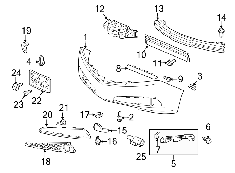 2FRONT BUMPER. BUMPER & COMPONENTS.https://images.simplepart.com/images/parts/motor/fullsize/4848010.png