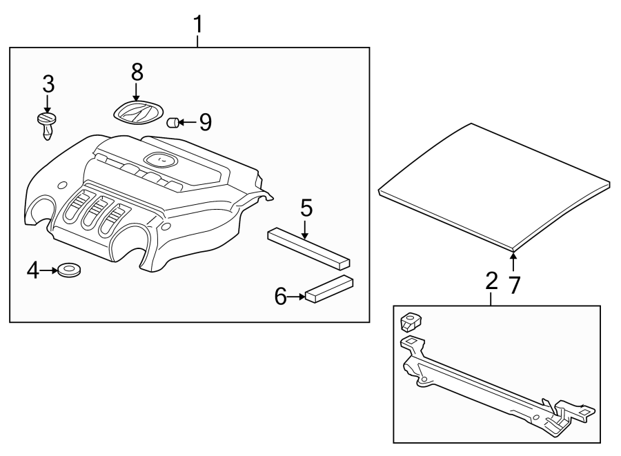 3ENGINE / TRANSAXLE. ENGINE APPEARANCE COVER.https://images.simplepart.com/images/parts/motor/fullsize/4848180.png