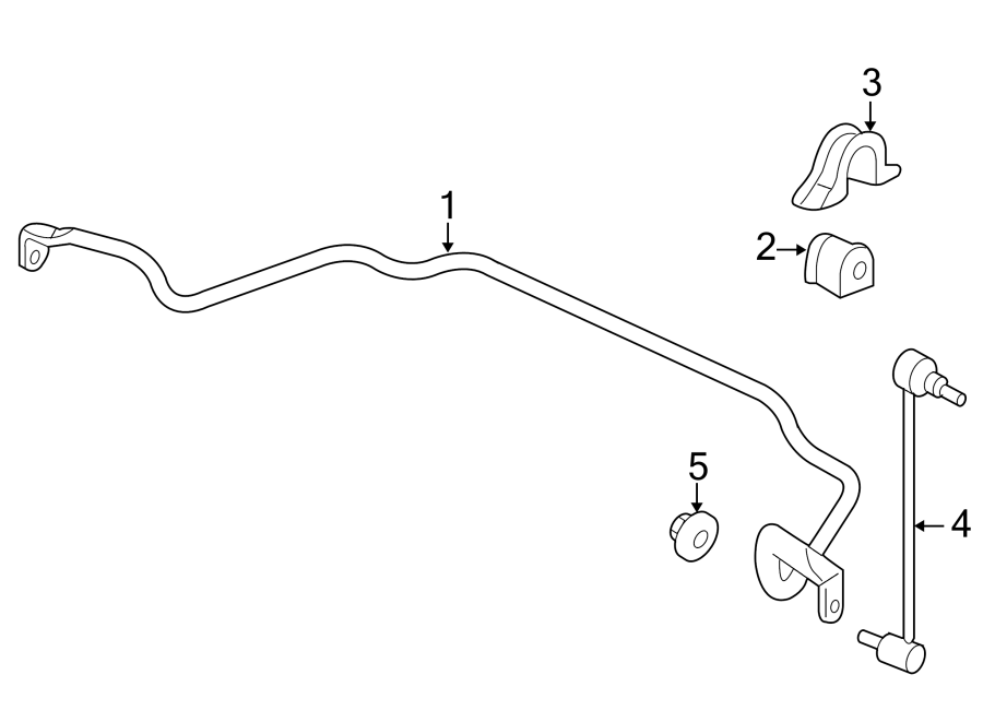 FRONT SUSPENSION. STABILIZER BAR & COMPONENTS.