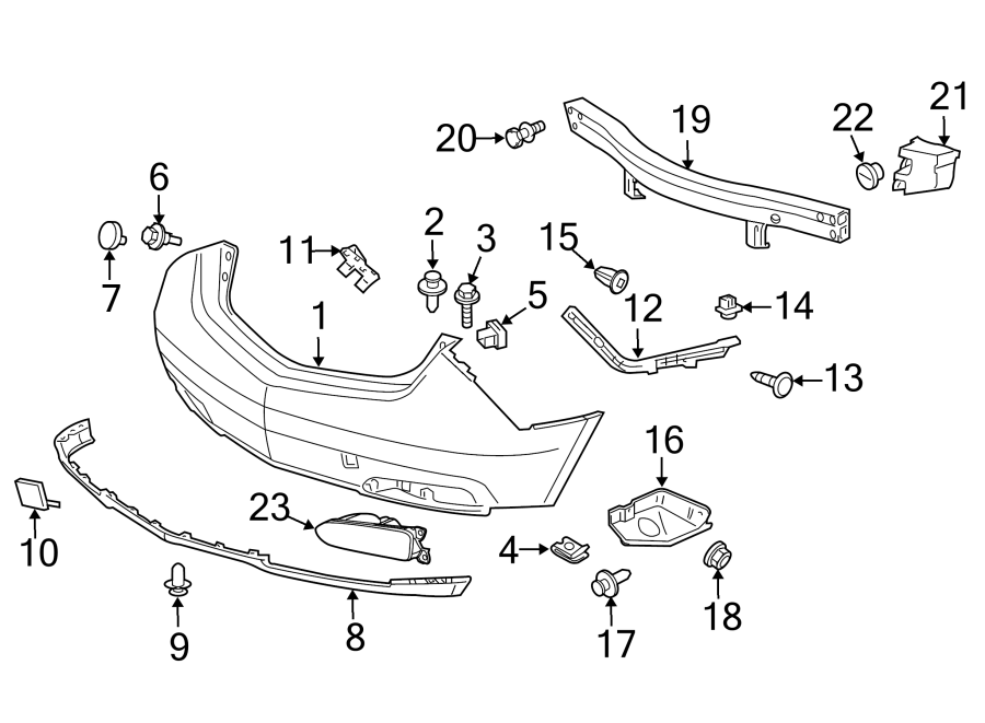 6REAR BUMPER. BUMPER & COMPONENTS.https://images.simplepart.com/images/parts/motor/fullsize/4848620.png