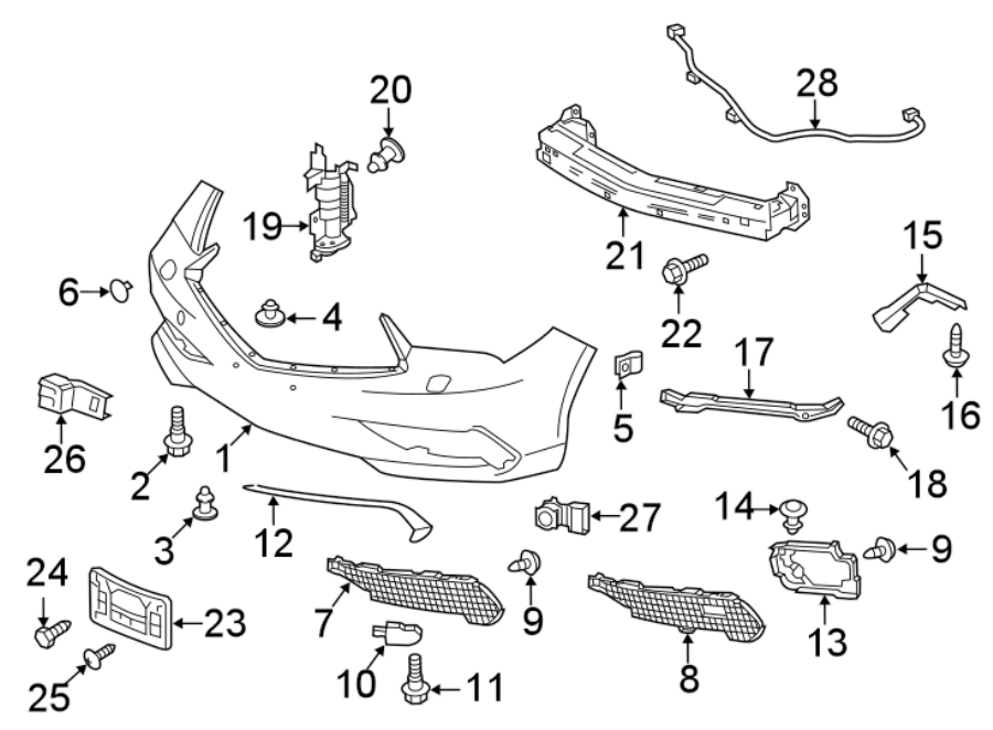 FRONT BUMPER. BUMPER & COMPONENTS.https://images.simplepart.com/images/parts/motor/fullsize/4850012.png