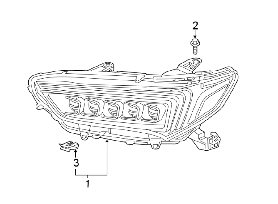 FRONT LAMPS. HEADLAMP COMPONENTS.