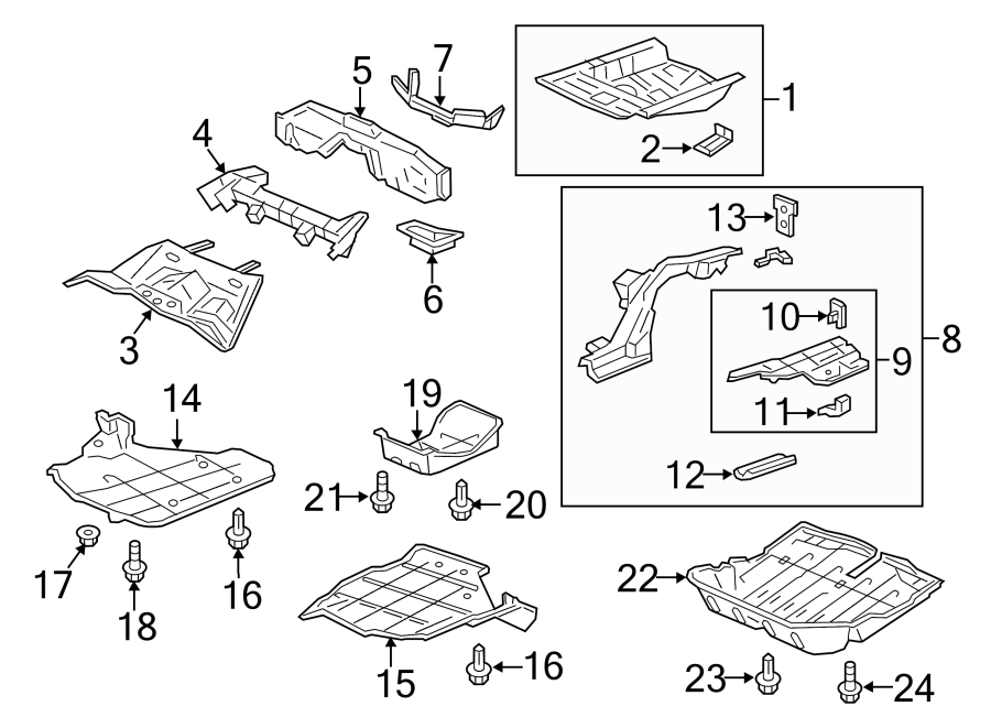 13REAR BODY & FLOOR. EXTERIOR TRIM. FLOOR & RAILS.https://images.simplepart.com/images/parts/motor/fullsize/4850645.png